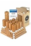 Wikinger Kubb Spiel Test SEHR GUT - aus FSC®- zertifiziertem Holz -...