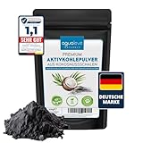 AGUALEVE® Premium Aktivkohle Pulver 200g aus Kokosnussschalen | lässt...