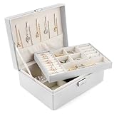 Homeanda Schmuckkästchen Damen Schmuckschatulle mit Schlüssel -...