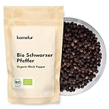 Kamelur 1kg BIO Schwarzer Pfeffer Ganz - Aromatische Bio Pfefferkörner...