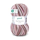 Gründl Wolle Big Mamma Print - XXL Wolle zum Stricken - Großknäuel 400 g...