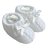 Nursery Time Unisex Baby Weiche,gestrickte Stiefeletten mit Bogen 116-354,1...