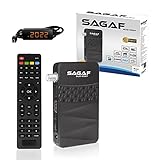 LEYF & Sagaf SUD-0507 Mini Sat Receiver DVB-S2 /ARD & ZDF SD Shut-Off/Full...