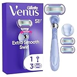 Gillette Venus Extra Smooth Swirl Damenrasierer, 3 Ersatzklingen,...
