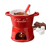 Dewireaey Schokoladen Fondue Tasse - Schmelztopf Mit Gabel - Fondue Tassen...
