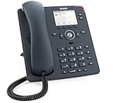 Snom D140 Desk VoIP-Festnetztelefon, Schiefergraues Gehäuse, 2...