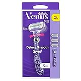 Gillette Venus Deluxe Smooth Swirl Rasierer Damen mit Feuchtigkeitsstreifen...