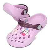 BeKiddy Unisex Kinder Eva Clogs mit Schuhanstecker Leichte Gartenschuhe...