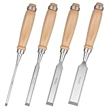 Riceel 4TLG.Holz Tischler Werkzeug, Stechbeitel Set für Holz 6 8 12 24mm...