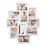 SONGMICS, Fotorahmen mit 10 Steckplätzen, 10 x 15 cm für jedes Foto,...