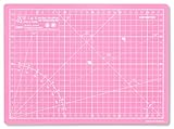 Elan Schneidematte A4 Rosa, 5-lagige Schneidematte 22x30 Selbstheilend,...