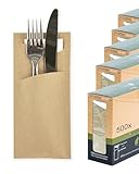 Prime Guest Bestecktasche Prime Fit 85x190mm Bestecktaschen mit Serviette...