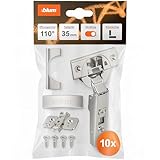 BLUM 10x CLIP top BLUMOTION Möbel Scharnier 110°, gerade mit Feder,...