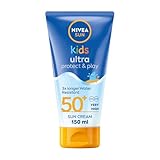 NIVEA Sun Kids Ultra Protect & Play SPF 50+ Lotion (150ml), Moisturising...