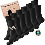 Alpenstern® Diabetikersocken ohne Gummibund & Naht aus Baumwolle I...