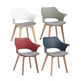 GrandCA HOME 4er-Set Nordischen Küchenstühlen, Esszimmerstuhl mit...