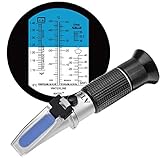 HHTEC 4-in-1 Frostschutz Refraktometer Ethylenglykol(G11,G12),...