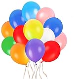 Faburo 80pcs Bunte Luftballons 26 cm Latex Partyballon Dekoration Ballons...