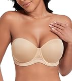 DotVol Damen Rückenfrei Ohne Träger Push Up Büstenhalter mit Geformte...