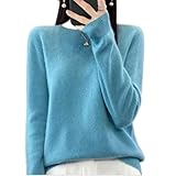 Generisch Kaschmirpullover für Damen, weiche Wolloberteile mit Langen...