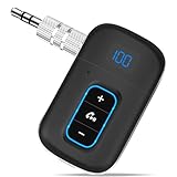 Vemfay Aux Bluetooth Adapter Auto,Bluetooth 5.3 Jack Adapter...