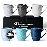 MIAMIO – 6 x 400 ml – Kaffeetassen Set/Becher – Moderne Keramik Tasse...