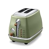 OLCANA 2-Scheiben-Toaster mit 6 Toasteinstellungen, extra Breiten...