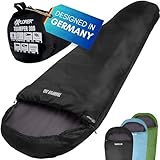 EXPLORER® Tramper 300 Schlafsack Schwarz -16°C +13°C [300g/m²] 3...