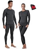 Risalti Thermounterwäsche Herren Damen Set Merino – Thermoshirt Und...