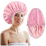 Duschhaube für Damen, Duschhaube für langes Haar, Haarkappe für Dusche,...