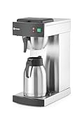 HENDI Filterkaffeemaschine, mit 2L-Thermoskanne und 100 Kaffeefilter, bis...
