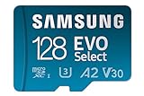 Samsung EVO Select microSD-Karte + SD-Adapter, 128 GB, Speicherkarte für...