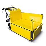 BAMATO Mini-Raupendumper MTR-500 / Gelb, Zuladung: bis 500 kg, kraftvoller...