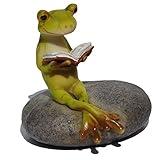 Top Collection Miniatur-Feen-Garten und Terrarium, Statue „Lesender...