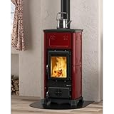 La Nordica Kaminofen Emiliana Bordeaux/A; 6,5 kW; 186 m³; Gusseisen; Holz;...