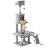 YITAHOME Kratzbaum, Stabiler Kratzbaum für Katzen, mehrstöckiger...