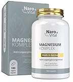 Magnesium Komplex hochdosiert - 3 Monatsvorrat mit Magnesiumcitrat,...
