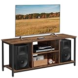 VASAGLE TV-Schrank, Fernsehtisch, TV-Regal, Lowboard mit offenen Fächern,...