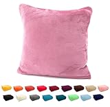 heimtexland ® Flanell Kuschel Kissen Super Soft Dekokissen Plüsch Typ380...