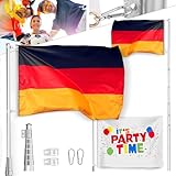 Onbest Premium Fahnenmast, Flaggenmast – Alu Teleskopstange –...