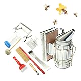 Bee Hive Smoker, 8 IN 1Edelstahl Beekeeping Tools Kit, Imker Smoker, Bienen...