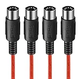 FORE 2m 2-Stück MIDI Kabel 5-Pin DIN zu 5-Pin DIN MIDI Kabel für MIDI...
