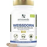 Weissdorn BIO | mit Safran und Melisse | Heilpflanze, Hohe Konzentration |...