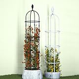 Generisch Garten Rankhilfe Weiß Rankobelisk Tomatenkäfig Rosensäule...