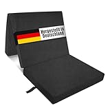 Klappmatratze, Gästematratze, 3-Teilige Schaumstoff Faltmatratze, Klappbar...