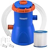 MONZANA® Filterpumpe MZP40 3400L/h 40 W Leistung Pool Filter Kartusche...