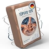 Töpfer- Ton Modelliermasse und Töpferton - Ton zum Töpfern - 100%...