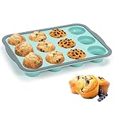 Muffin Backform für 12 Muffins Standardgröße, Muffinform Silikon mit...