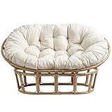 TDHLW Großes Doppel Papasan Sitzkissen Outdoor Wasserdicht Papasan Chair...