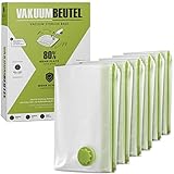 NORDIC® - Vakuumbeutel für Kleidung - 6x Größe S (60x40cm) - BPA Frei -...